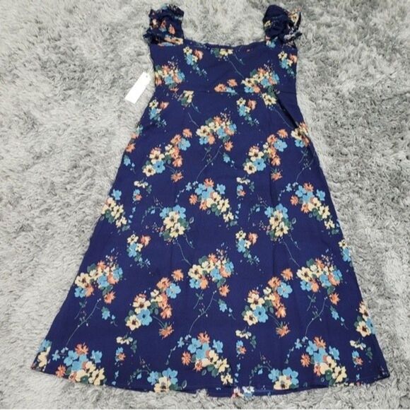 Revolve Capulet Mae Button Closure Midi Sedona Floral Dress Size Small Bohemian - Picture 7 of 10